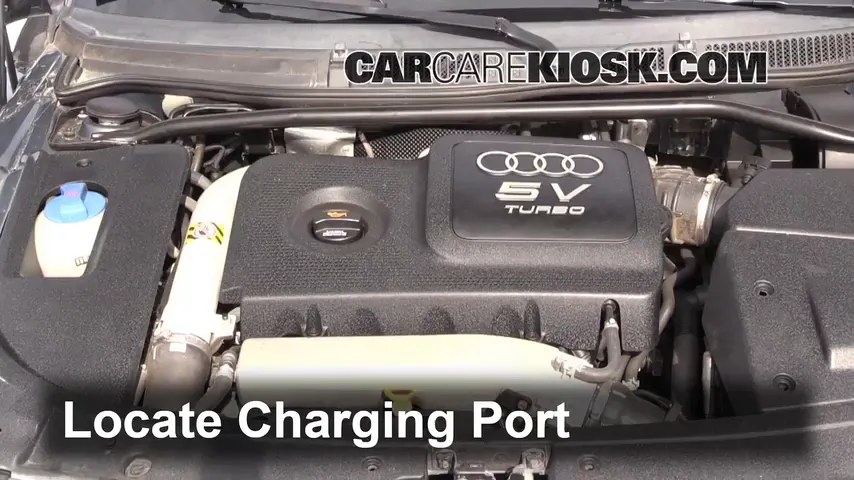 2004 Audi TT Quattro 1.8L 4 Cyl. Turbo Convertible Air Conditioner Recharge Freon